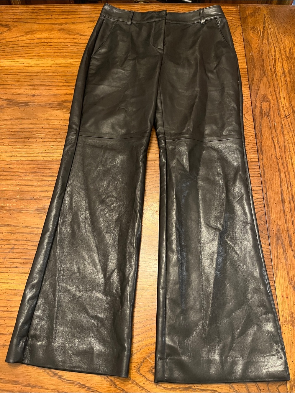 Babaton faux-leather pants, size 0